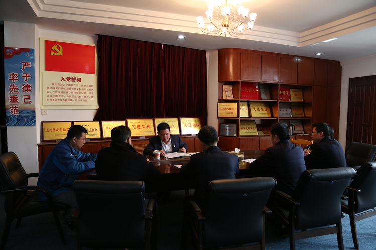 强化继续  狠抓落实  力促生长 ——巅峰国际官网集团党委委员、副总司理陆刚年到联系点党支部 指导组织生涯会并深入开展下层调研